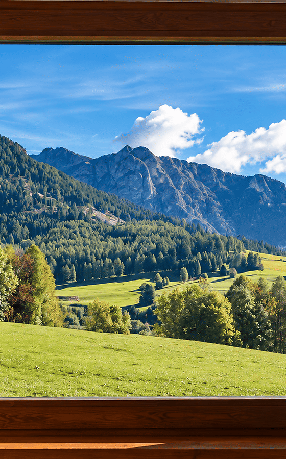 Le Dolomiti davanti alla porta